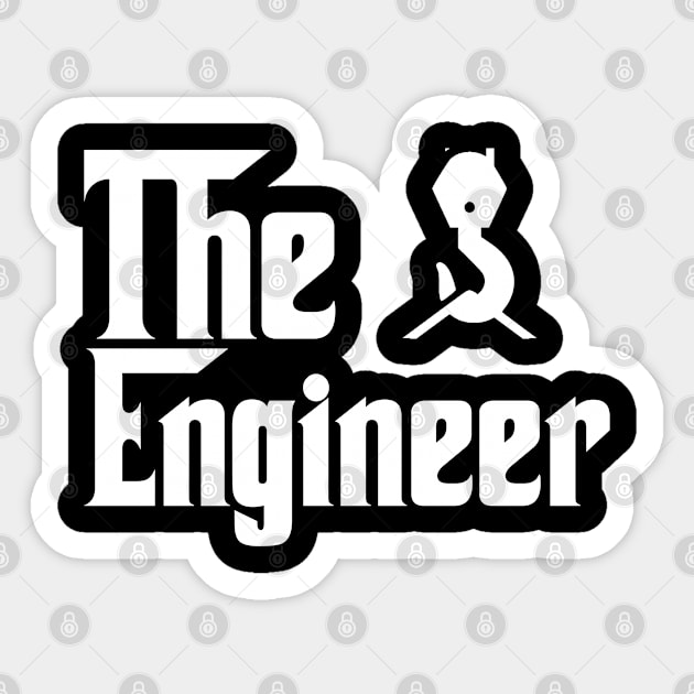 The engineer job gifts for father mother . Perfect present for mother dad friend him or her Sticker by SerenityByAlex